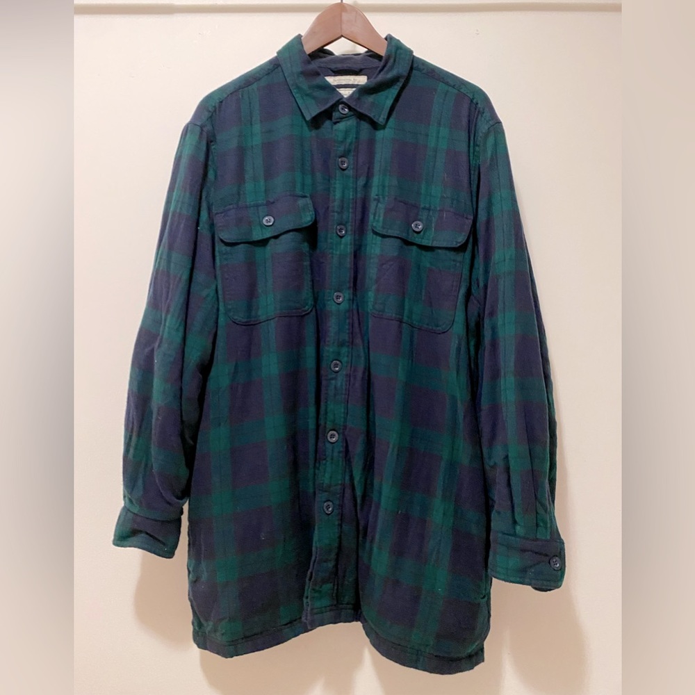 Vintage LLBean Men’s fleece lined flannel shirt